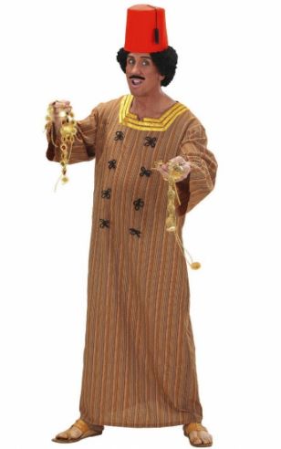 Bruine marrokaanse heren kaftan