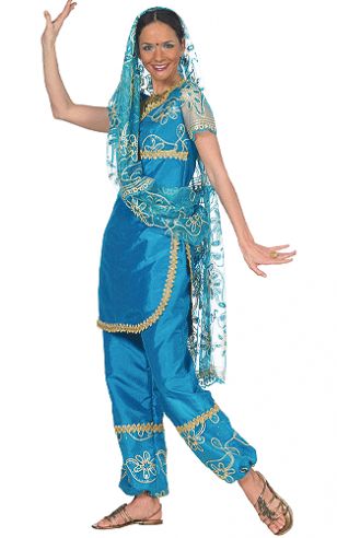 1001 nacht kleding dames blauw