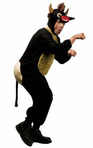 Woedende stier kostuum