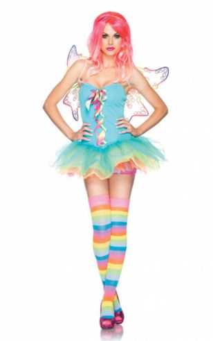 Regenboog fee jurkje