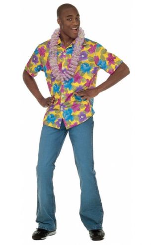 Geel Hawaii overhemd voor heren