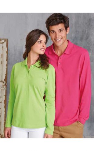 Felle kleur poloshirt in grotere maten