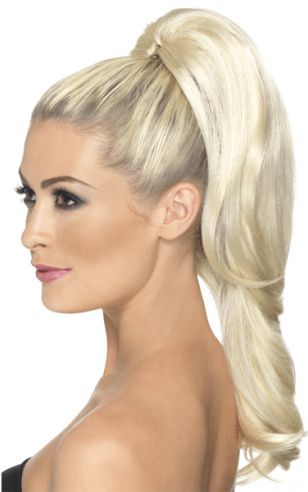 Blonde haar verlenging aan klem