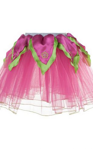 Roze/groene feeen rokje