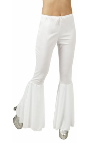 Witte disco broek voor dames