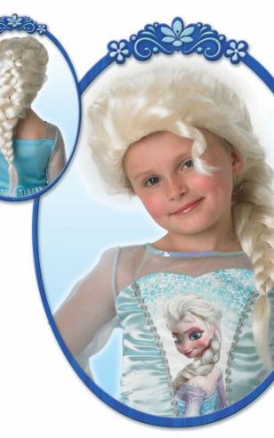 Frozen pruik Elsa voor kinderen