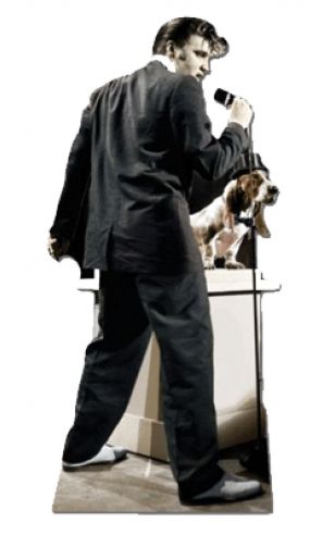 Star cut-out Elvis hound dog