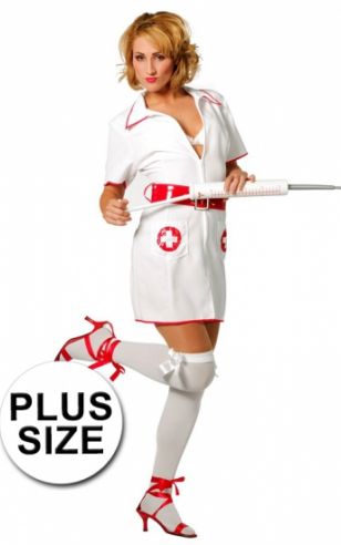 Grote maat zuster kostuum