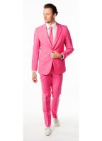Compleet roze kostuum voor heren