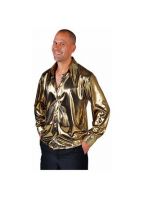 Gouden disco overhemd voor heren