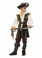 Jack piraat kostuum bruin voor jongens