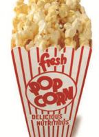 Star cut-out film popcorn