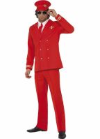 Rood piloten kostuum