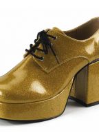 Gouden glitter schoen heren