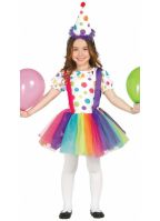 Verkleedkleding clown jurk voor meisjes