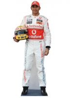 Autocoureur Lewis Hamilton decoratie bord