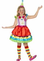 Voordelig clown kostuum voor meisjes