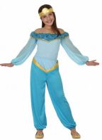 Voordelig blauw arabische prinses kostuum