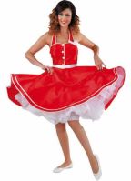 Rode jaren 50 jurk voor dames