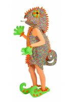 Gekleurd kameleon kostuum voor volwassenen