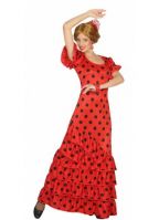 Rode Flamenco verkleedjurk voor dames