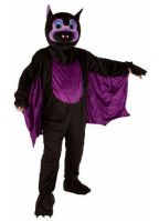 Vleermuis kostuum met groot pluche masker