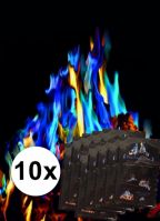 10x Gekleurde vlammen Mystical Fire