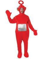 Rode Teletubbie kostuum