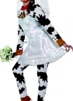 Koeien bruid kostuum voor dames.