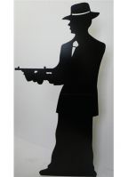 Star cut-out Gangster silhouette