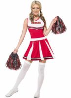 American Cheerleader jurk rood